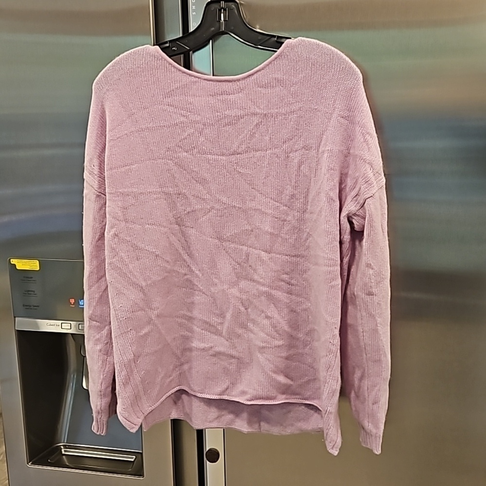 💕REBECCA MINKOFF💕 Lady Sweater ~ 100% Cashmere Lavender Mist Small S NWT
